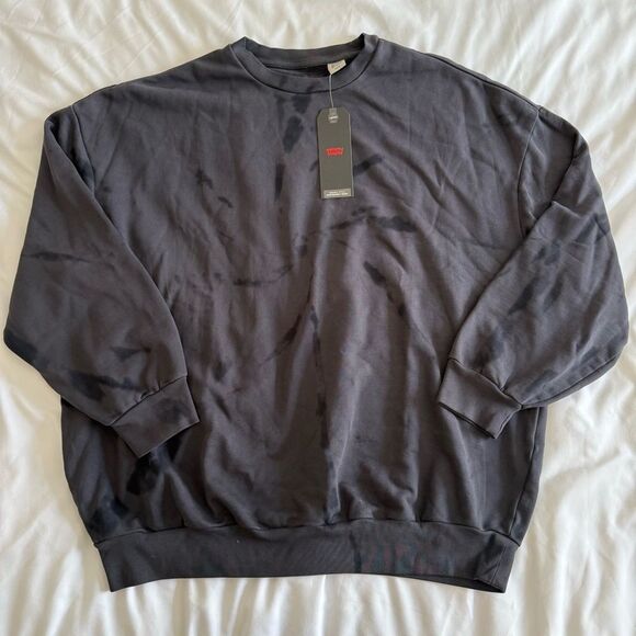 Levi's Men's Charcoal Crewneck Sweater - Picture 1 of 11